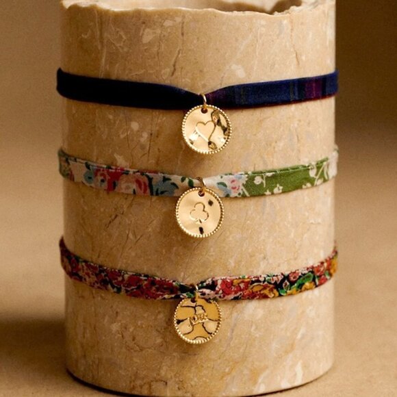 Sezane Jewelry - NEW Sezane Floral Fabric Bracelets